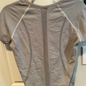 lululemon athletica Striped Short Sleeve Tee - Black and White